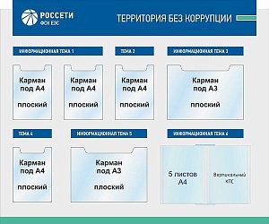 Стенд Россети ФСК ЕЭС Территория без коррупции 1500x1200